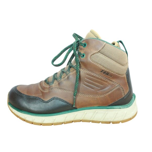 LL Bean Primaloft Brown Leather Trekking Hiking Boots Size 7.5 M - Picture 1 of 9